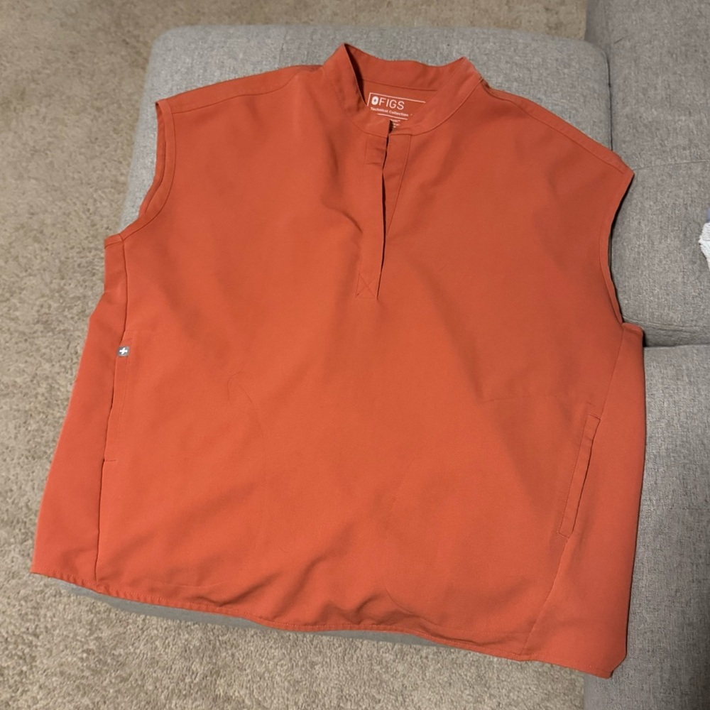 Figs terracotta Rafaela top